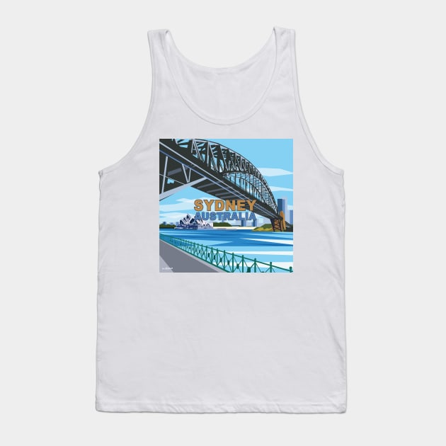 Sydney Harbour Bridge, Australia Tank Top by irajane